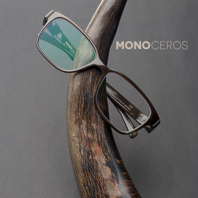 Neu bei SIEBER Brillen: MONOCEROS - Die neue Dimension der Hornbrille. 